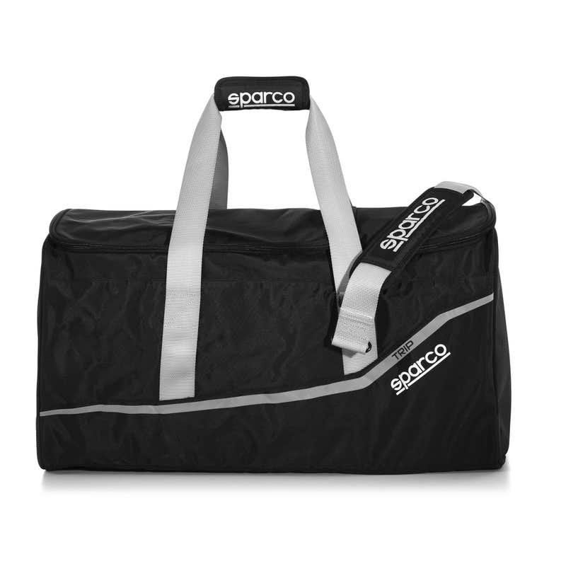 BLACK/SILVER TRIP BAG