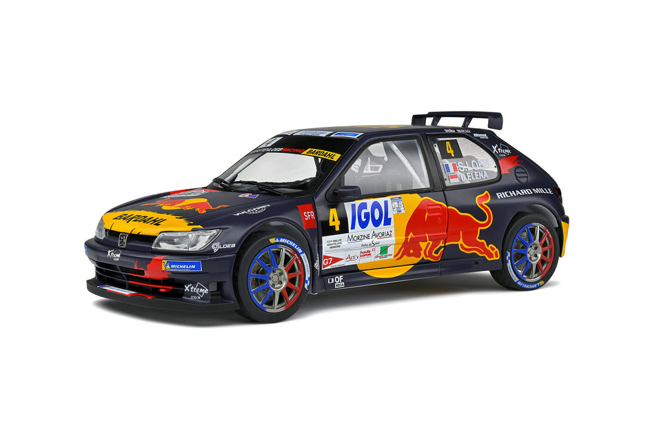 1:18 PEUGEOT 306 MAXI KIT CAR LOEB AZ MONT BLANC
