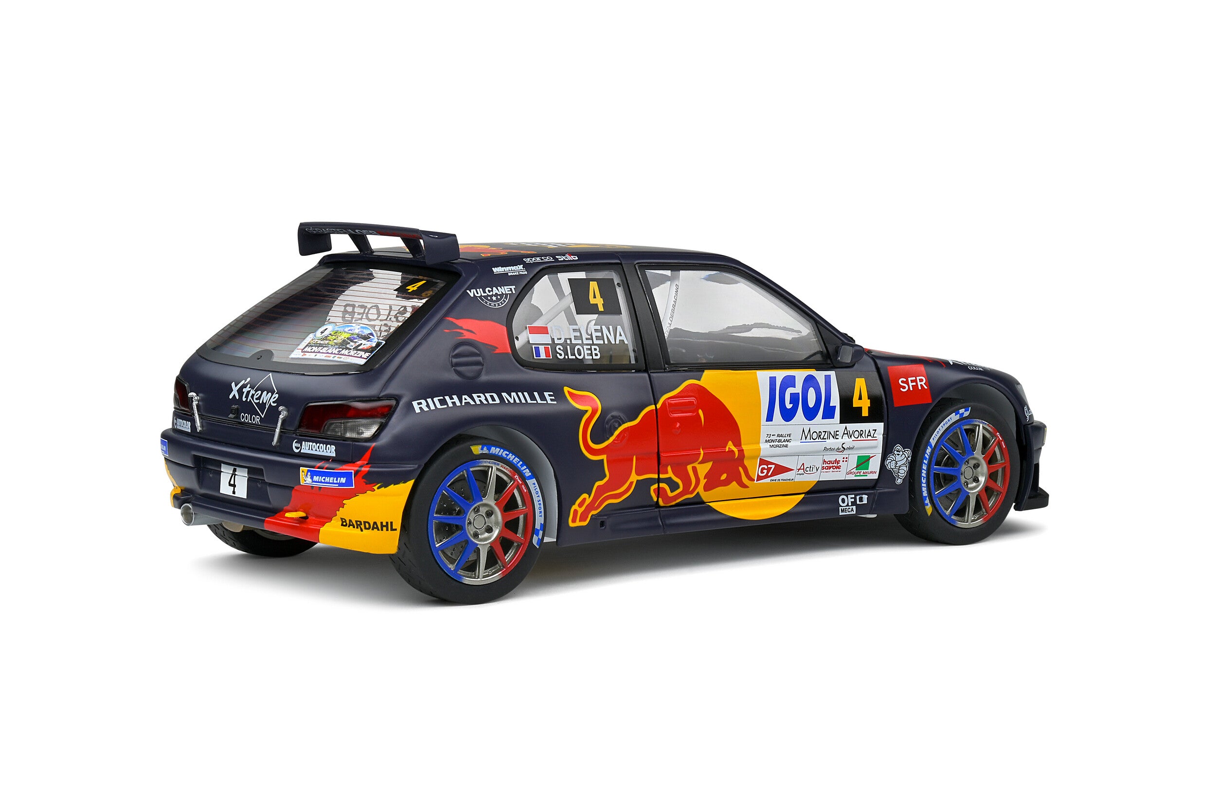 1:18 PEUGEOT 306 MAXI KIT CAR LOEB AZ MONT BLANC