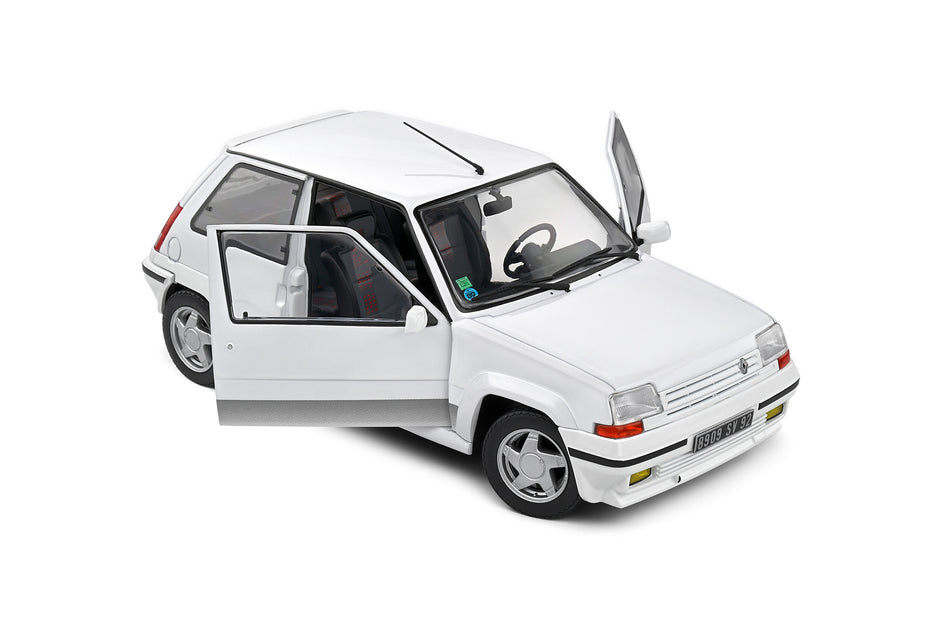 1989 Renault 5 R5 GT Turbo MK2 Blanco Glaciar 1:18 Solido S1810002