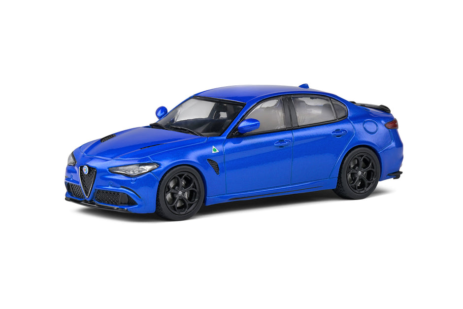 2019 Alfa Romeo Giulia Quadrifoglio 2.9 Bi-Turbo Azul Metalizado 1:43 Solido S4313104