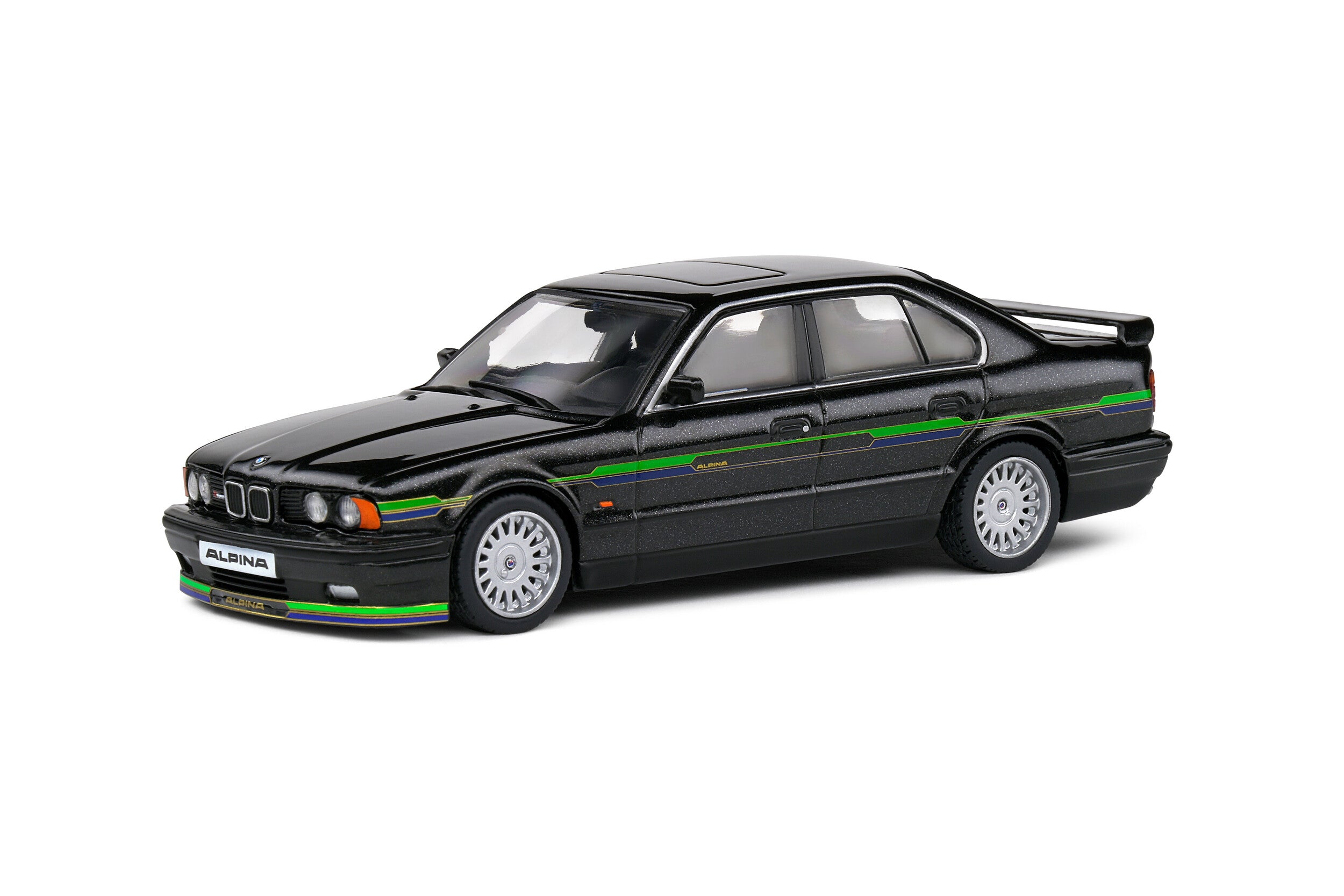 1994 BMW Alpina B10 BiTurbo Basado en BMW E34 Negro 1:43 Solido S4310406