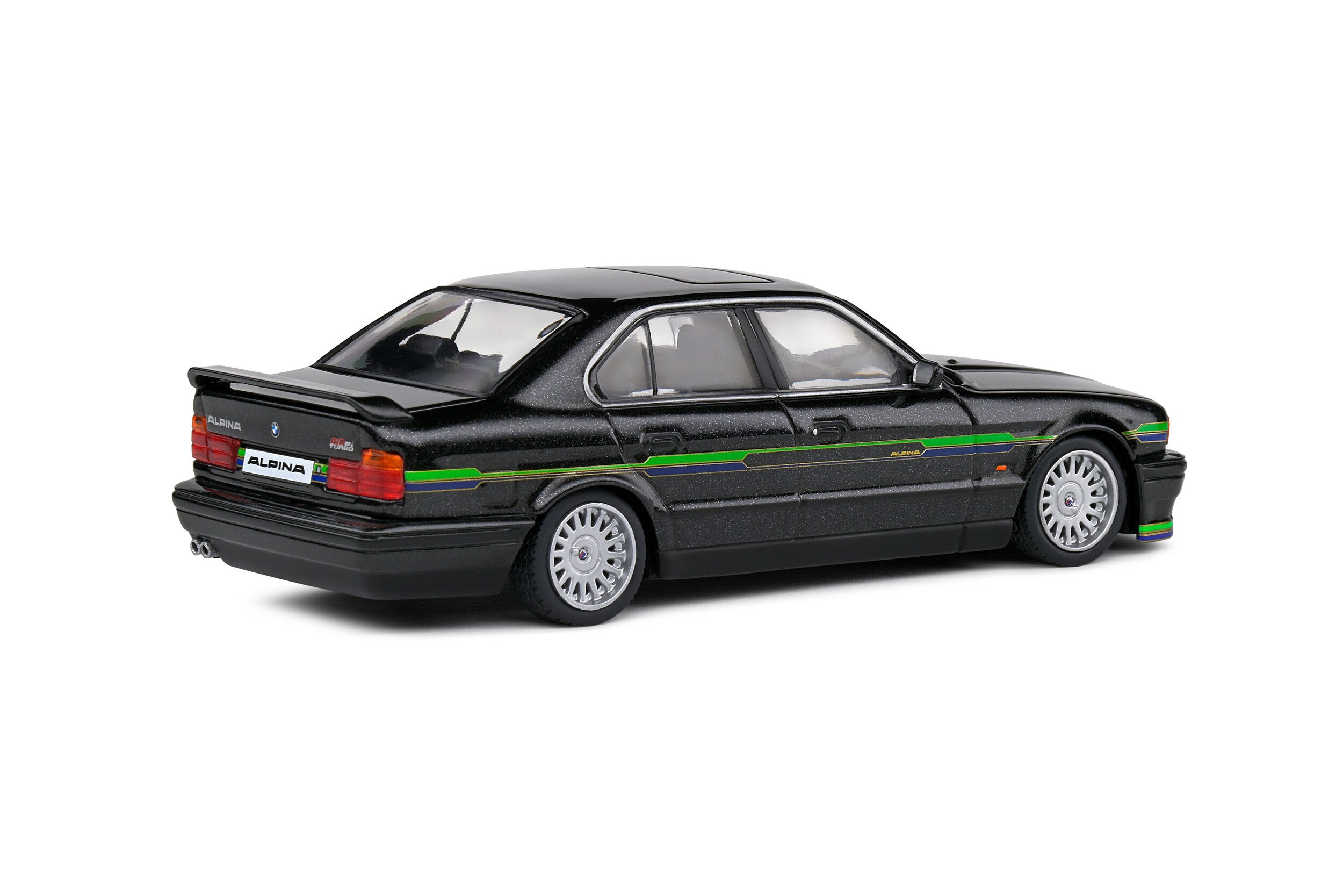 1994 BMW Alpina B10 BiTurbo Basado en BMW E34 Negro 1:43 Solido S4310406