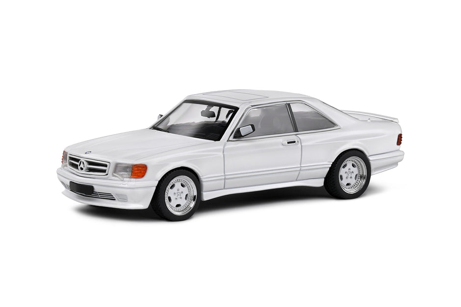 1990 Mercedes-Benz 560 SEC AMG Widebody Blanco Clásico 1:43 Solido S4310904