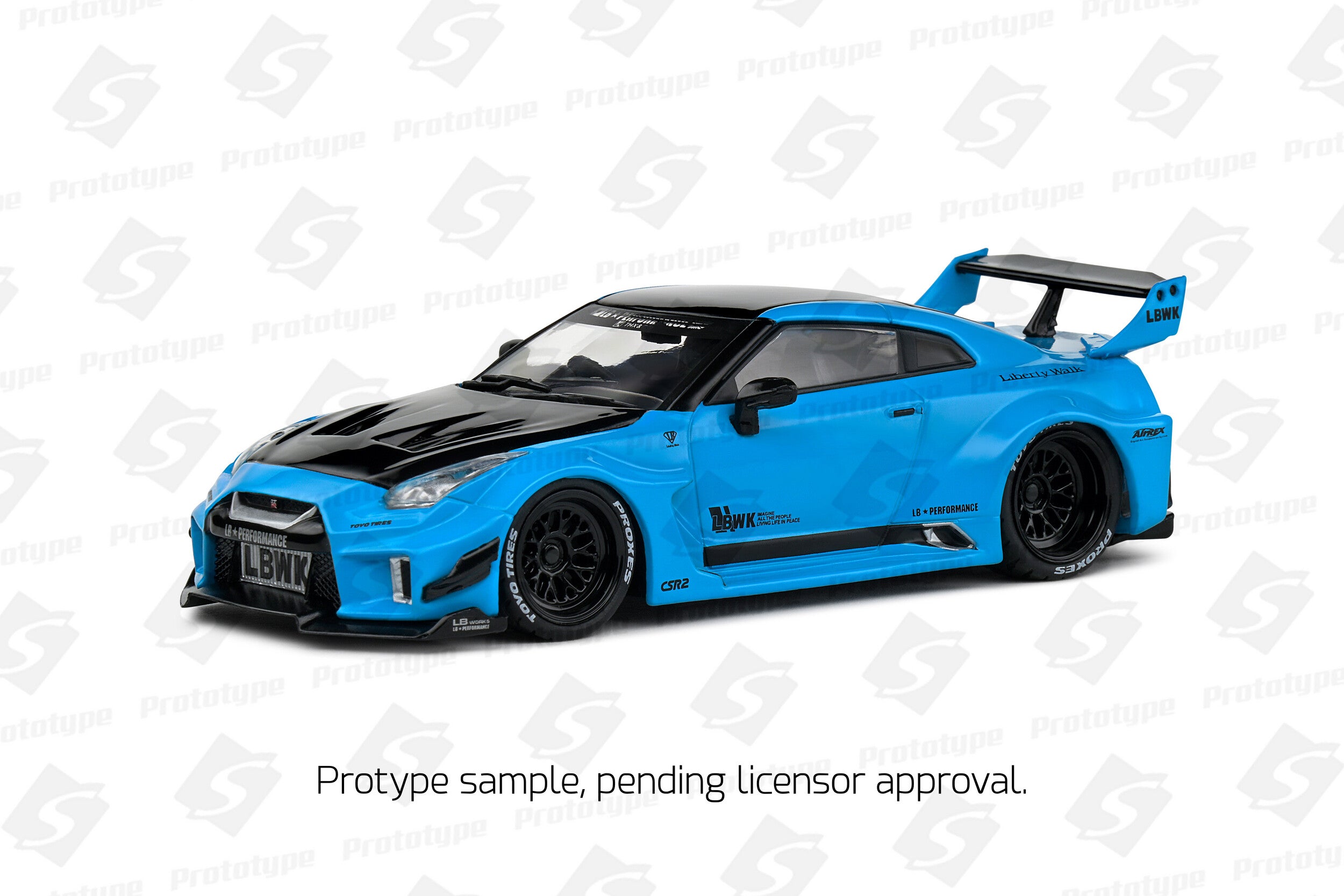 2019 Nissan Skyline GT-R (R35) LibertyWalk Body Kit Azul Miami 1:43 Solido S4311209