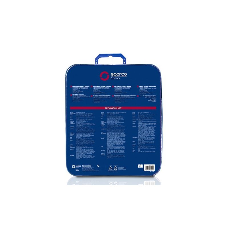Juego De Fundas Sparco Lazio Azul CS6