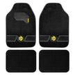 Set Completo 4 Piezas Alfombras Momo Universales Negro/Gris