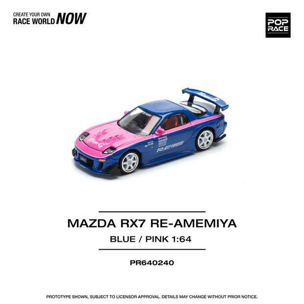 1999 Mazda RX7 Re-Amemiya Azul/Rosa 164 Pop Race PR640240