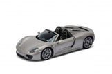 2013 Porsche 918 Spyder Convertible Gris 1:18 Welly 18051
