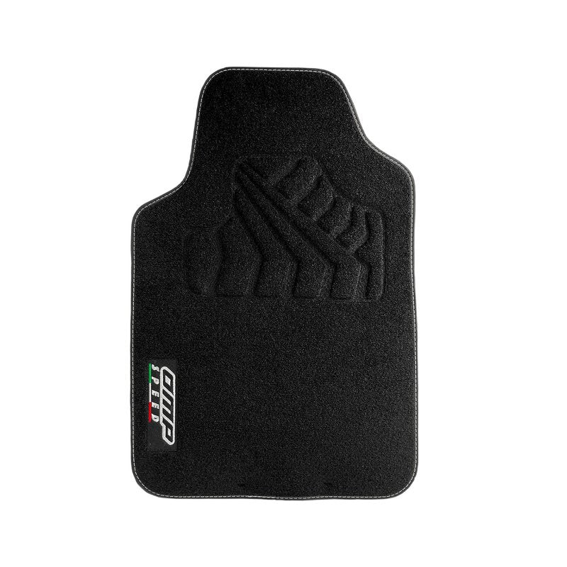 Set Completo 4 Piezas Alfombrillas Omp Para Coche, Color Negro
