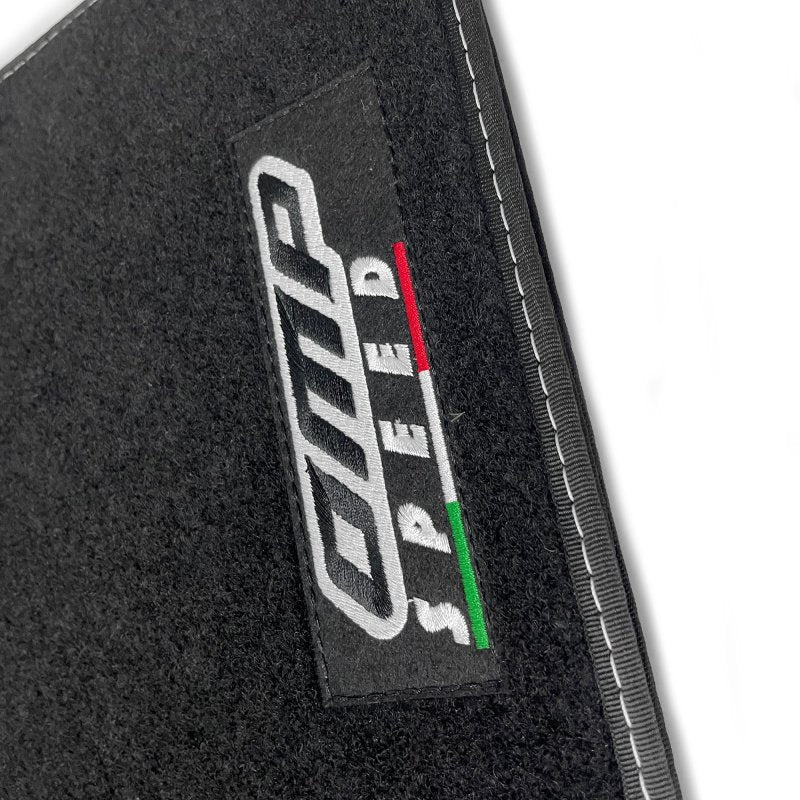 Set Completo 4 Piezas Alfombrillas Omp Para Coche, Color Negro