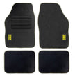Set Completo 4 Piezas Alfombrillas Omp Para Coche, Color Negro