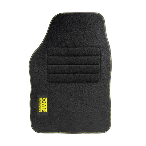 Set Completo 4 Piezas Alfombrillas Omp Para Coche, Color Negro