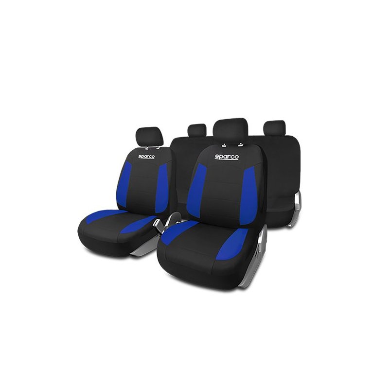 Juego De Fundas Sparco Strada Negro/Azul CS6