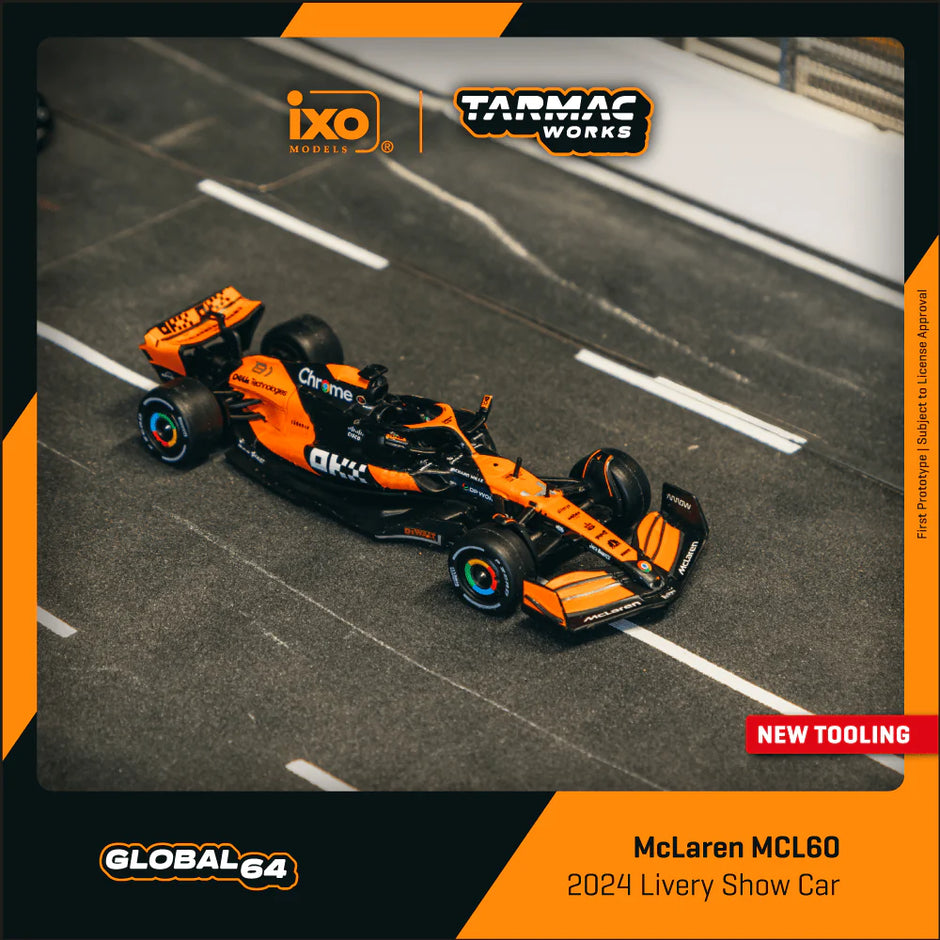 2023 McLaren MCL60 F1 Livery Show Car 164 IXO-Tarmac T64G-F070-2024