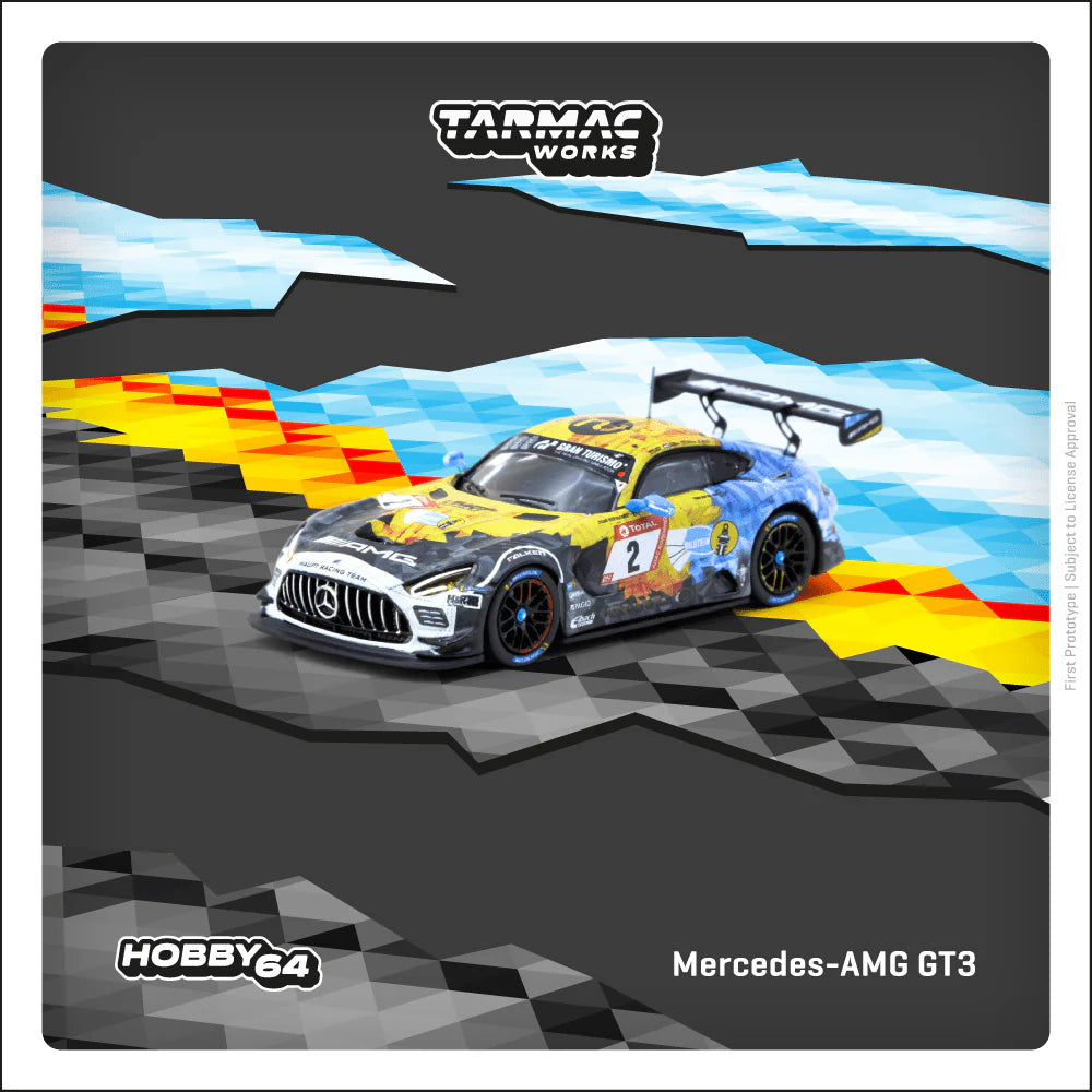 2020 Mercedes Benz AMG GT3 Nº2 Y.Buurman/N.Bastian/P.Ellis/H.Haupt 24H de Nürburgring 164 Tarmac T64-062-20NUR02