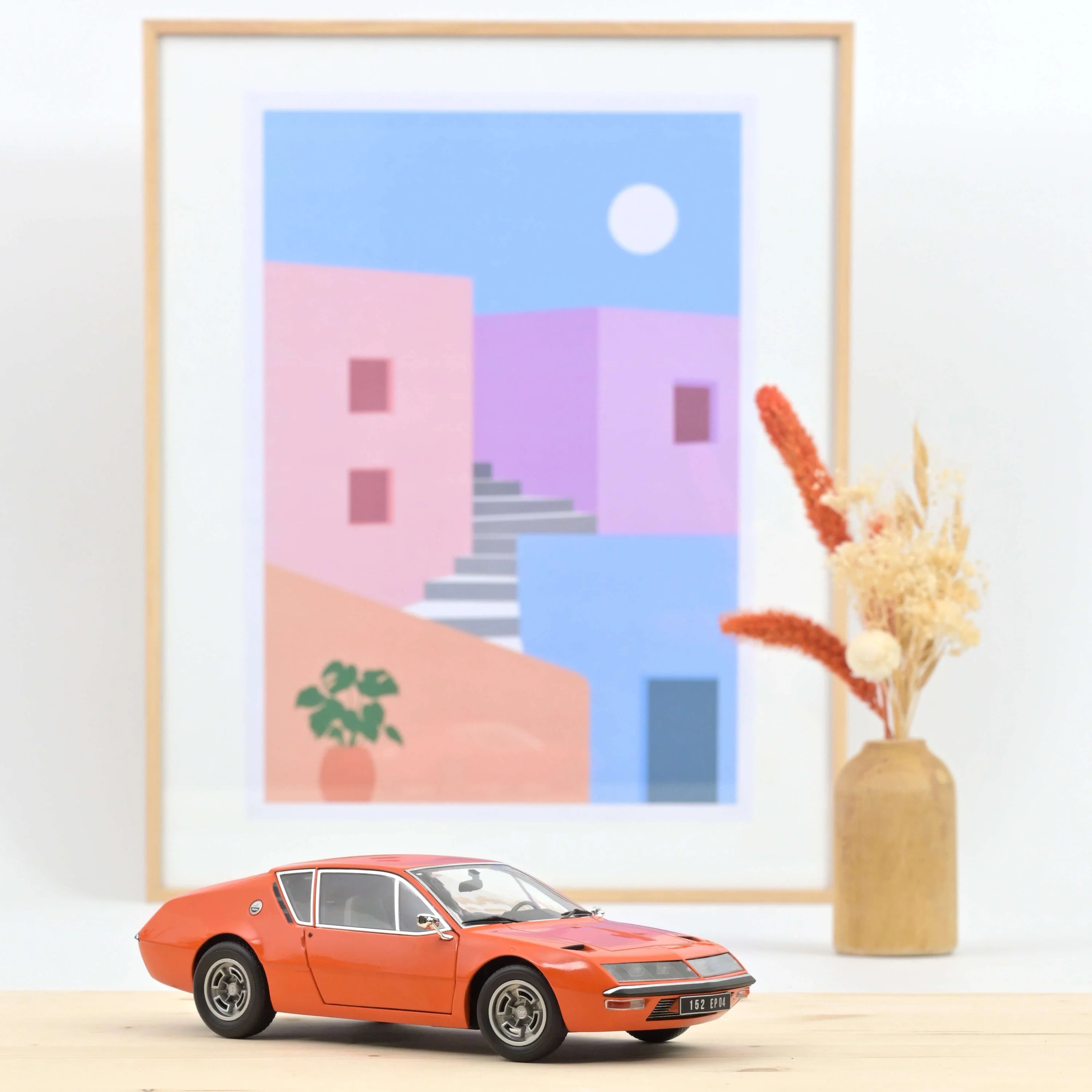 1974 Alpine A310 1600 VF Naranja Acrópolis 1:18 Norev 185402