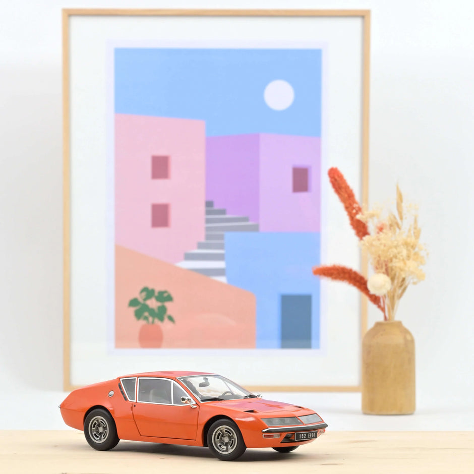 1974 Alpine A310 1600 VF Naranja Acrópolis 1:18 Norev 185402