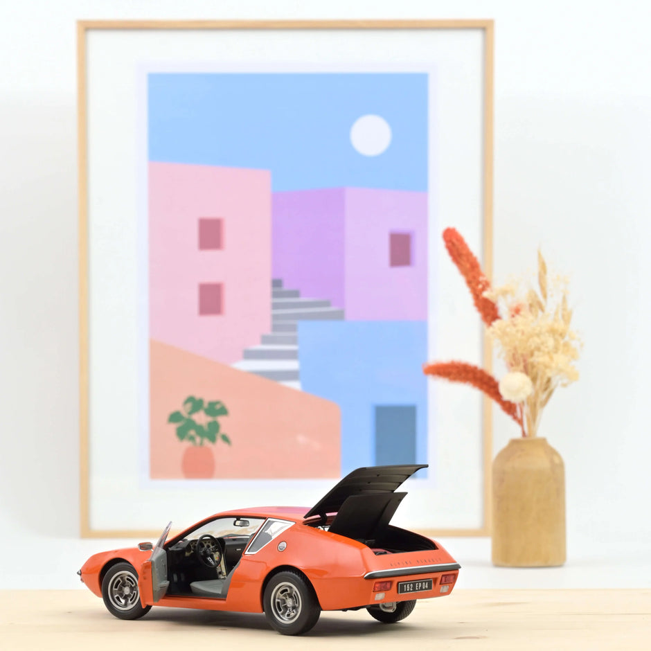 1974 Alpine A310 1600 VF Naranja Acrópolis 1:18 Norev 185402