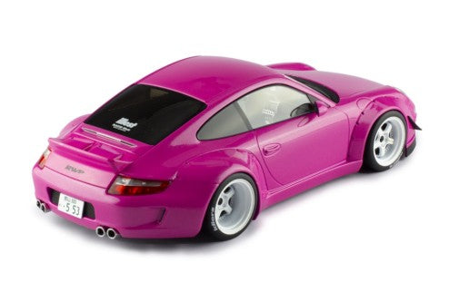 2023 Porsche 911 (997) RWB Rauh-Welt Rosa Metalizado 1:18 IXO Models 18CMC167.22