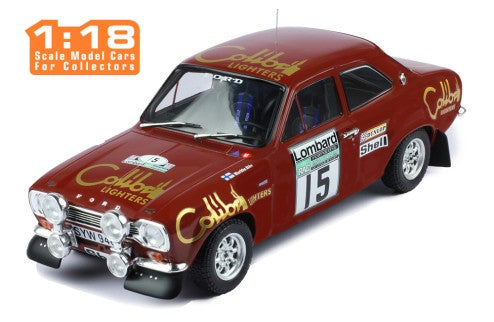 1974 Ford Escort Mk1 RS 1600 Lombard RAC Rallye 15 Alen/White 1:18 IXO Models 18RMC047B
