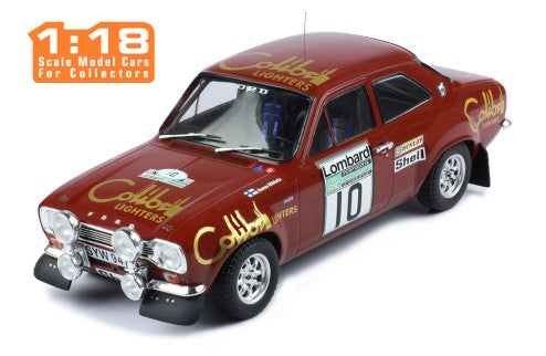 1974 Ford Escort Mk1 RS 1600 Lombard RAC Rallye 10 Mikkola/Davenport 1:18 IXO Models 18RMC047C