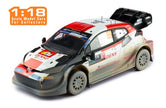 2023 Toyota Yaris GR Rally1 Hybrid Nº69 Rovanpera/Halttunen Sucio Rally Safari 1:18 IXO Models 18RMC173B