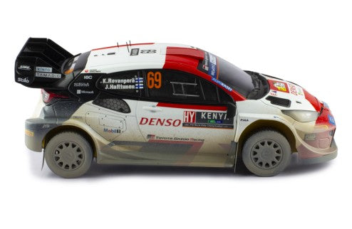 2023 Toyota Yaris GR Rally1 Hybrid Nº69 Rovanpera/Halttunen Sucio Rally Safari 1:18 IXO Models 18RMC173B