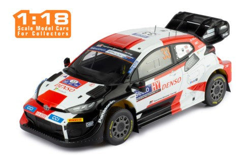2023 Toyota Yaris GR Rally1 Hybrid Nº33 Evans/Martin Ganador Rally Finlandia 1:18 IXO Models 18RMC174A