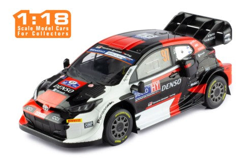 2023 Toyota Yaris GR Rally1 Hybrid Nº97 Latvala/Hänninen Rally Finlandia 1:18 IXO Models 18RMC174B
