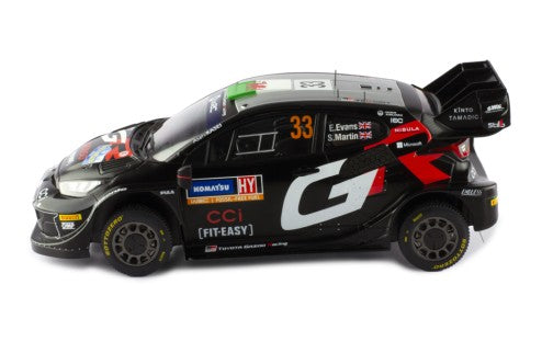 2024 Toyota Yaris Rally1 Hybrid Nº33 Evans/Martin Rally Suecia 1:18 IXO Models 18RMC200.22
