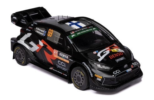 2024 Toyota Yaris Rally1 Hybrid Nº69 Rovanperä/Halttunen Rally Safari Kenia 1:18 IXO Models RMC206.22