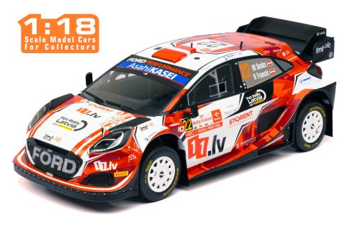 2024 Ford Puma Rally1 Hybrid Nº22 M.Sesks/R.Francis Rally de Polonia WRC 1:18 IXO Models 18RMC215.22