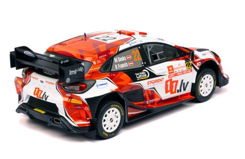 2024 Ford Puma Rally1 Hybrid Nº22 M.Sesks/R.Francis Rally de Polonia WRC 1:18 IXO Models 18RMC215.22