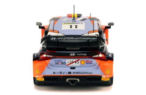 2024 Hyundai i20 N Rally1 Hybrid Nº11 Neuville/Wydaeghe Rally de Japón WRC 1:18 IXO Models RMC228.2
