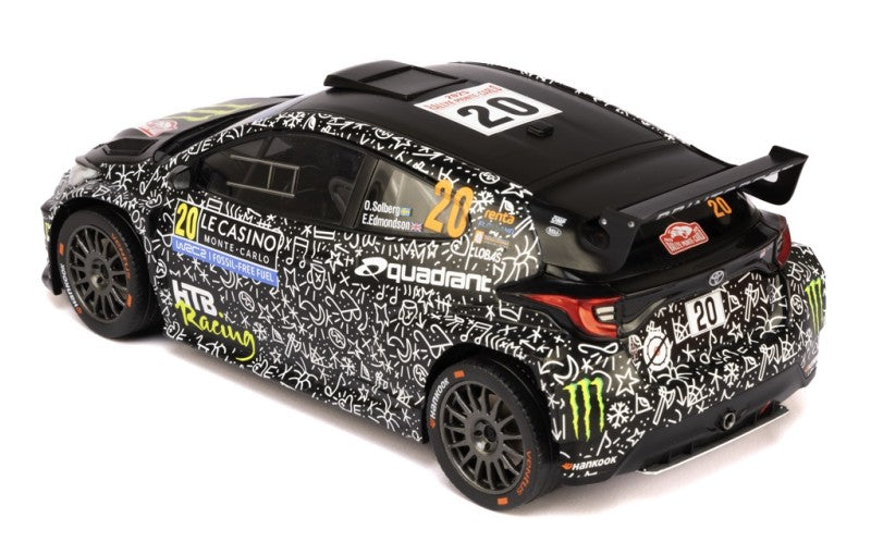 2025 Toyota GR Yaris Rally2 Nº20 O.Solberg/E.Edmondson Rally de Montecarlo Ganadores WRC2 1:18 IXO Models 18RMC232.22