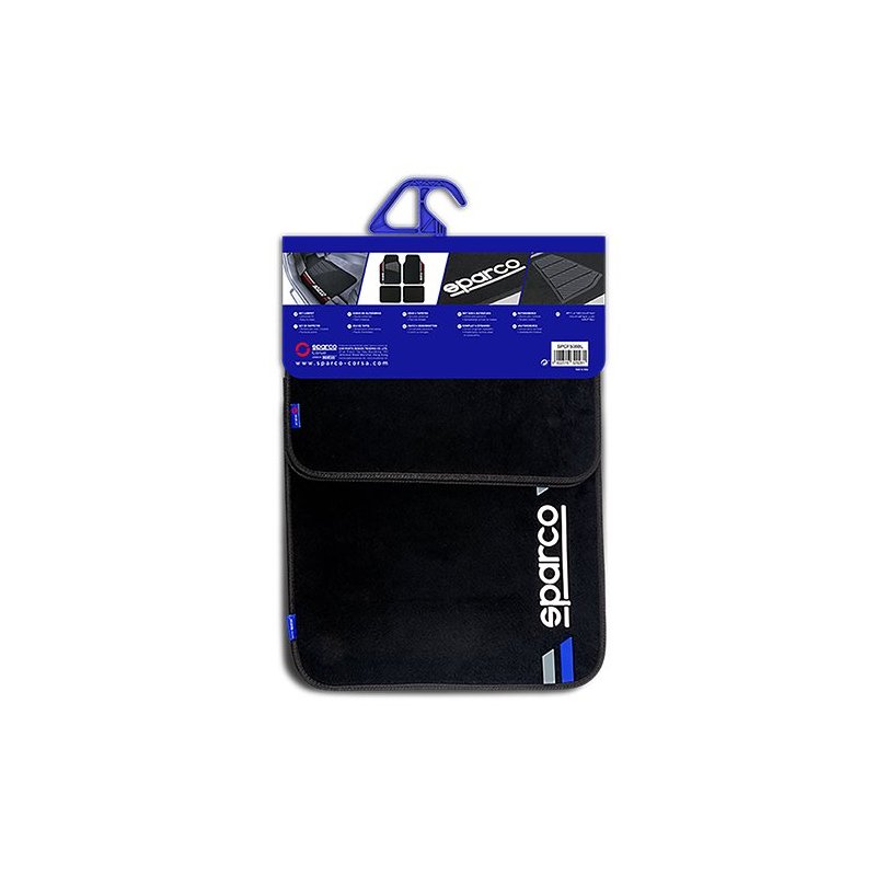 Set Completo 4 Piezas Alfombras Sparco Corsa Azul
