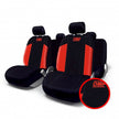 Juego De Fundas Para Asiento De Coche Universal Omp 11 Piezas Negro/Rojo