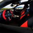 Juego De Fundas Para Asiento De Coche Universal Omp 11 Piezas Negro/Rojo