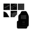 Set Completo 4 Piezas Alfombras Momo Universales Negro/Blanco