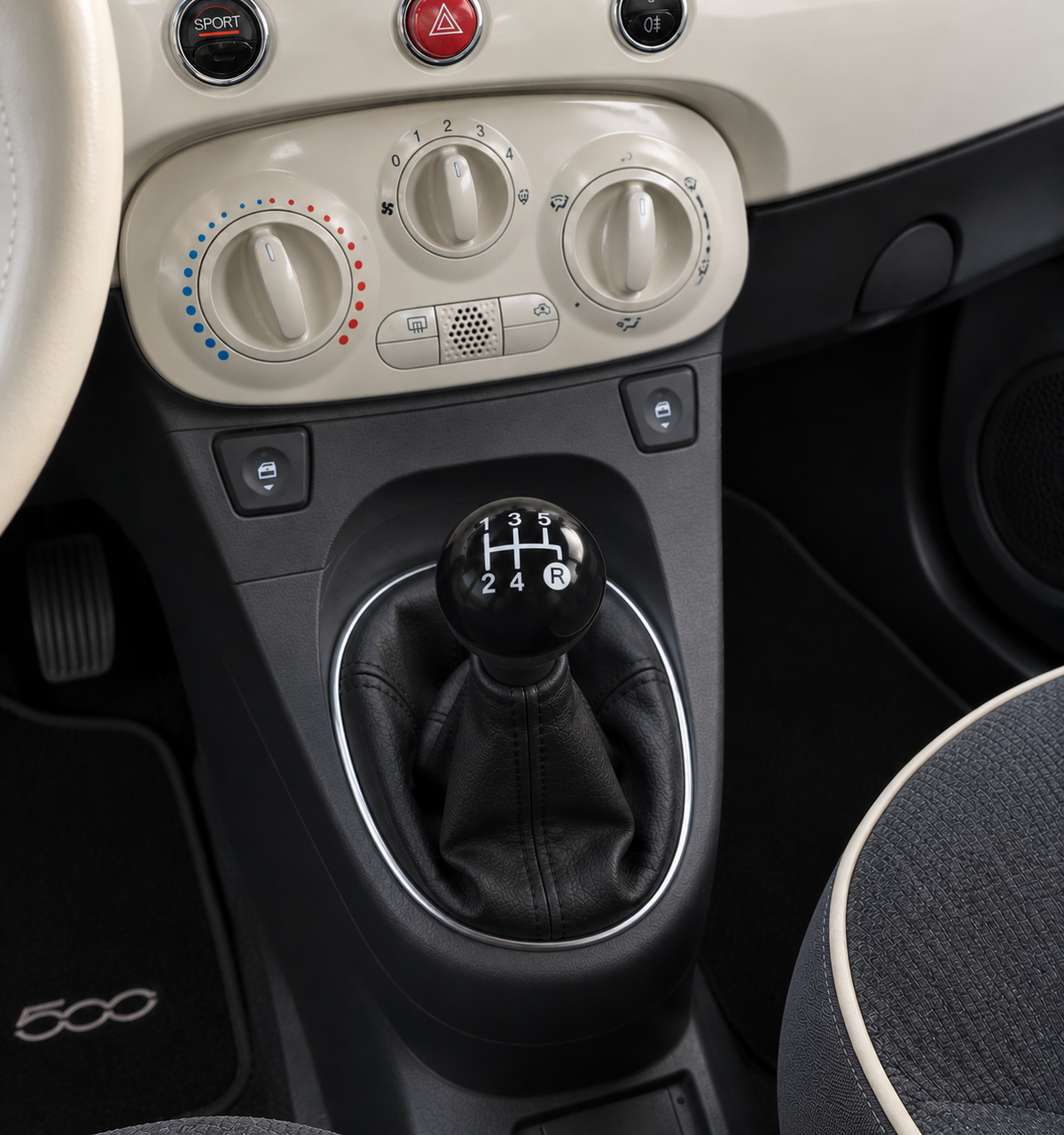 POMO FIAT 500 BLACK 5 V 2008/2016 CS10