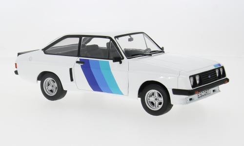1977 Ford Escort MK II RS 2000 X-Pack Blanco Decorado 1:18 MC Group 18351