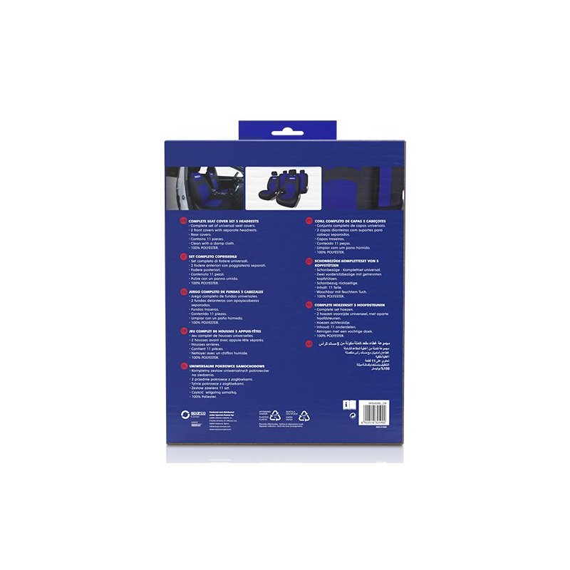 Fundas de Asiento Sparco Mod. 402 INTL Azul