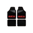 Set Completo 4 Piezas Alfombras Sparco Cs6 Negro/Rojo