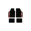 Set Completo 4 Piezas Alfombras Sparco Strada Negro/Rojo
