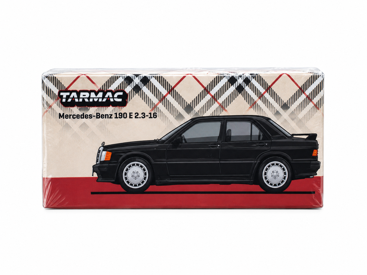1996 Mercedes-Benz 190 E 2.3-16 Azul/Negro Metalizado 1:64 Tarmac T64G-047-BK