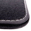 Set Completo 4 Piezas Alfombras Momo Universales Negro/Blanco
