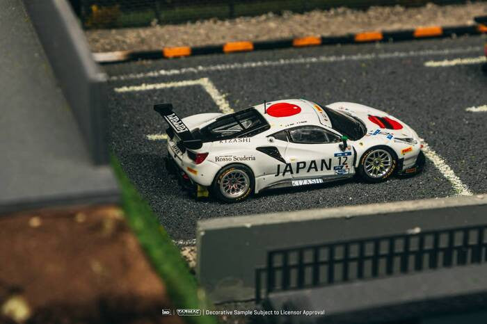 2018 Ferrari 488 GT3 Copa Fia GT Nations Simracing Nº12 T.Kondo/K.Seto Blanco 164 IXO-Tarmac T64-072-18GTN12