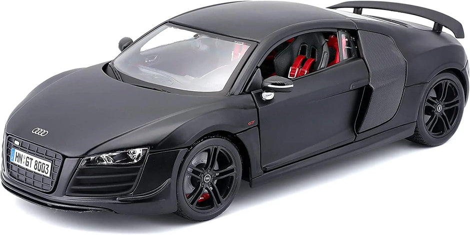 2010 Audi R8 GT Negro Mate 1:18 Maisto 31395