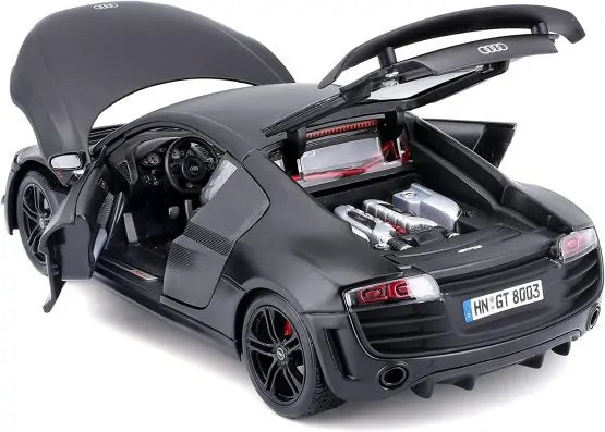 2010 Audi R8 GT Negro Mate 1:18 Maisto 31395